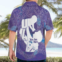 Purple Polynesia Father's Day Hawaiian Shirt Dad You Are My Hero LT14 - Polynesian Pride