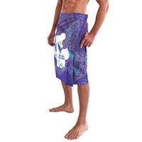 Purple Polynesia Father's Day Lavalava Dad You Are My Hero LT14 - Polynesian Pride
