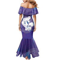 Purple Polynesia Father's Day Mermaid Dress Dad You Are My Hero LT14 - Polynesian Pride