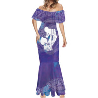Purple Polynesia Father's Day Mermaid Dress Dad You Are My Hero LT14 - Polynesian Pride