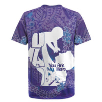 Purple Polynesia Father's Day Rugby Jersey Dad You Are My Hero LT14 - Polynesian Pride