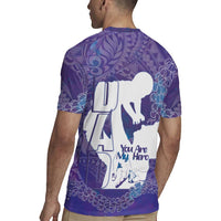 Purple Polynesia Father's Day Rugby Jersey Dad You Are My Hero LT14 - Polynesian Pride