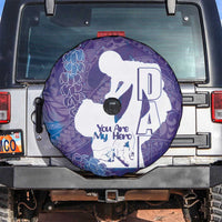 Purple Polynesia Father's Day Spare Tire Cover Dad You Are My Hero LT14 Purple - Polynesian Pride