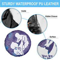 Purple Polynesia Father's Day Spare Tire Cover Dad You Are My Hero LT14 - Polynesian Pride