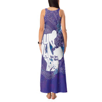 Purple Polynesia Father's Day Tank Maxi Dress Dad You Are My Hero LT14 - Polynesian Pride