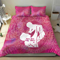 Pink Polynesia Father's Day Bedding Set Dad You Are My Hero LT14 - Polynesian Pride