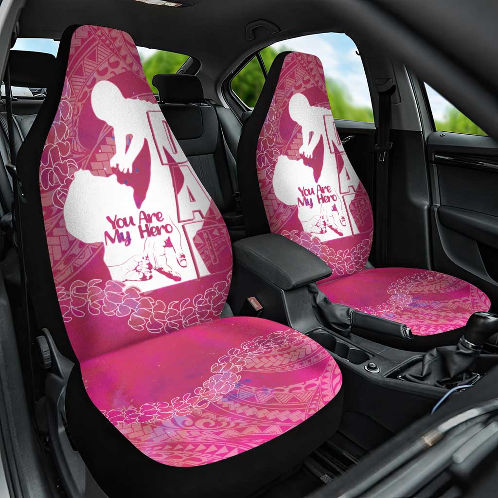 Pink Polynesia Father's Day Car Seat Cover Dad You Are My Hero LT14 One Size Pink - Polynesian Pride