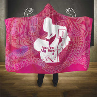 Pink Polynesia Father's Day Hooded Blanket Dad You Are My Hero LT14 - Polynesian Pride