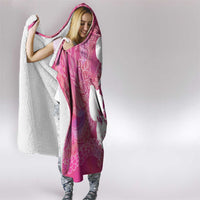 Pink Polynesia Father's Day Hooded Blanket Dad You Are My Hero LT14 - Polynesian Pride