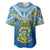 Tuvalu Independence Day Baseball Jersey Tuvaluan Proud 45th Anniversary Polynesian Pattern LT14 Blue - Polynesian Pride