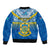 Tuvalu Independence Day Bomber Jacket Tuvaluan Proud 45th Anniversary Polynesian Pattern LT14 - Polynesian Pride