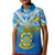 Tuvalu Independence Day Kid Polo Shirt Tuvaluan Proud 45th Anniversary Polynesian Pattern LT14 Kid Blue - Polynesian Pride