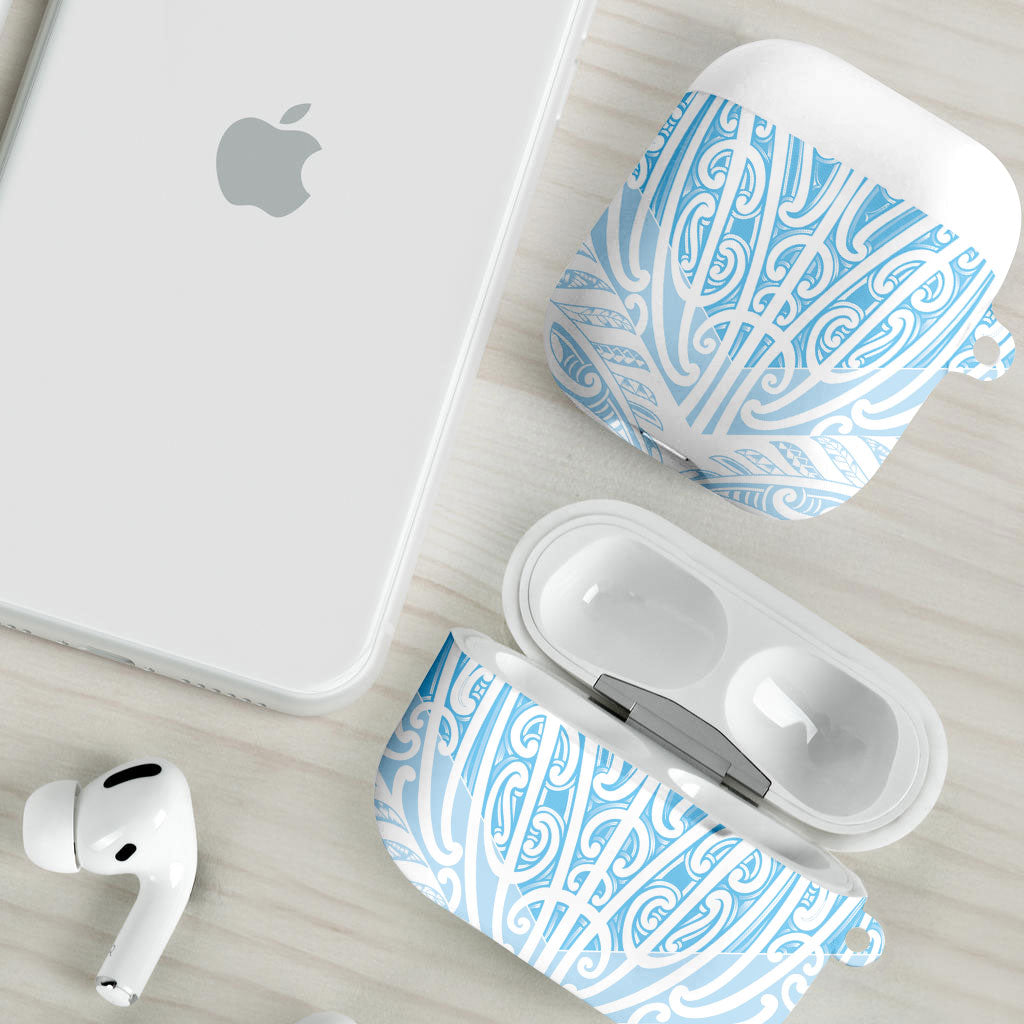 Blue New Zealand Puhoro Maori Tattoo AirPods Case LT14 - Polynesian Pride