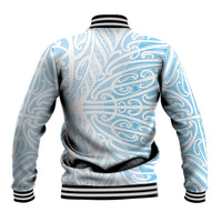 Blue New Zealand Puhoro Maori Tattoo Baseball Jacket LT14 - Polynesian Pride