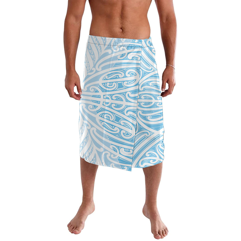 Blue New Zealand Puhoro Maori Tattoo Lavalava LT14 Blue - Polynesian Pride