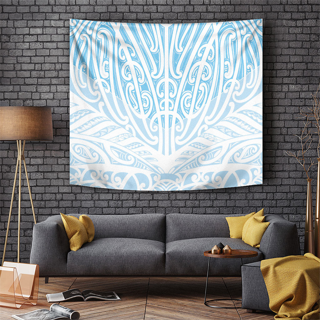 Blue New Zealand Puhoro Maori Tattoo Tapestry LT14 Blue - Polynesian Pride