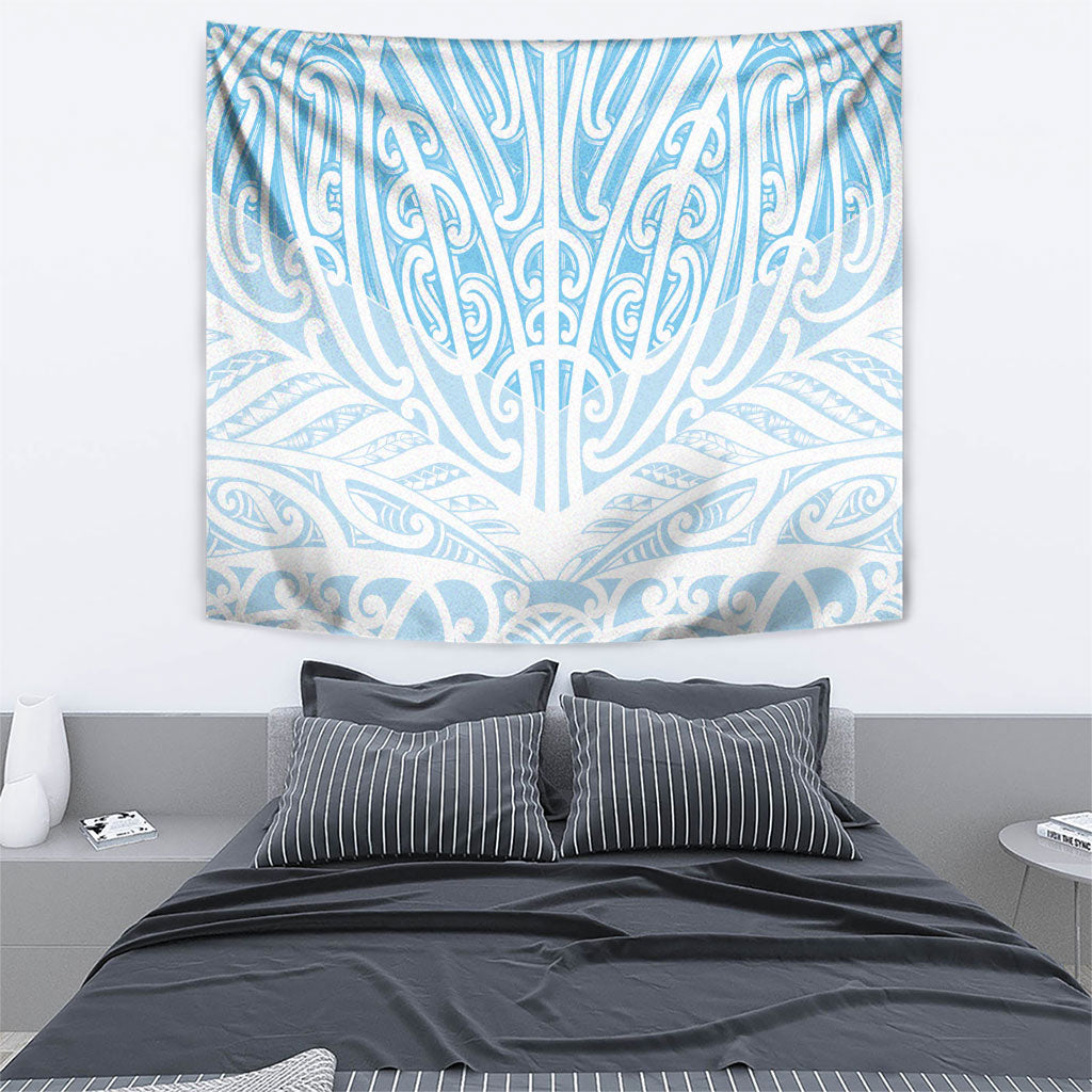 Blue New Zealand Puhoro Maori Tattoo Tapestry LT14 - Polynesian Pride