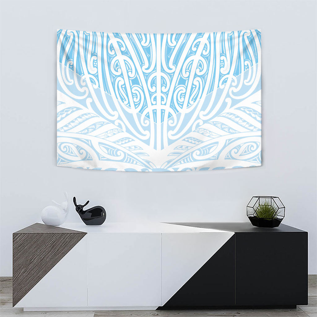 Blue New Zealand Puhoro Maori Tattoo Tapestry LT14 - Polynesian Pride