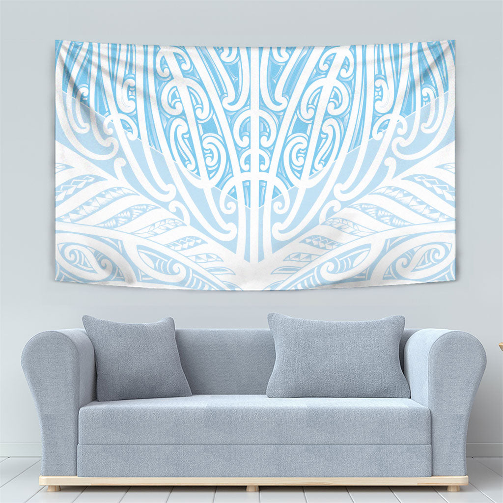 Blue New Zealand Puhoro Maori Tattoo Tapestry LT14 - Polynesian Pride