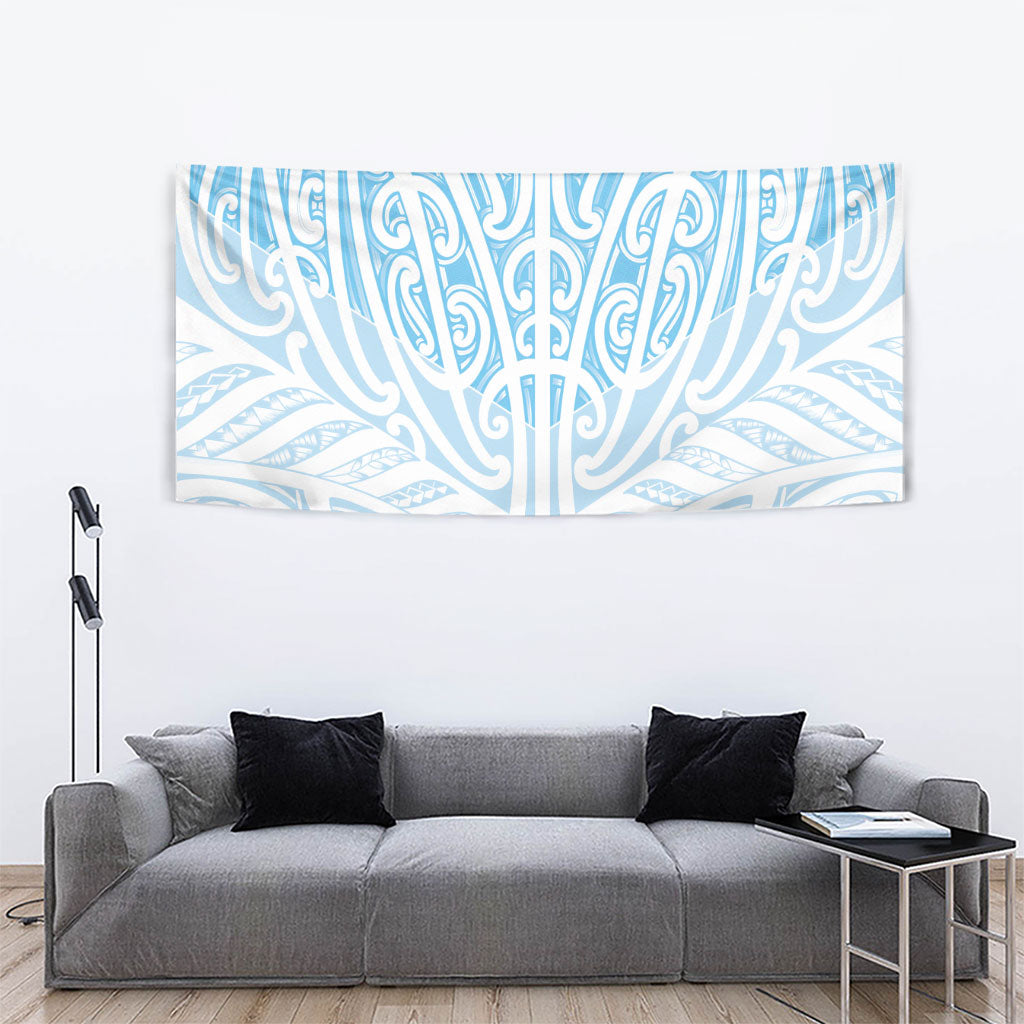Blue New Zealand Puhoro Maori Tattoo Tapestry LT14 - Polynesian Pride
