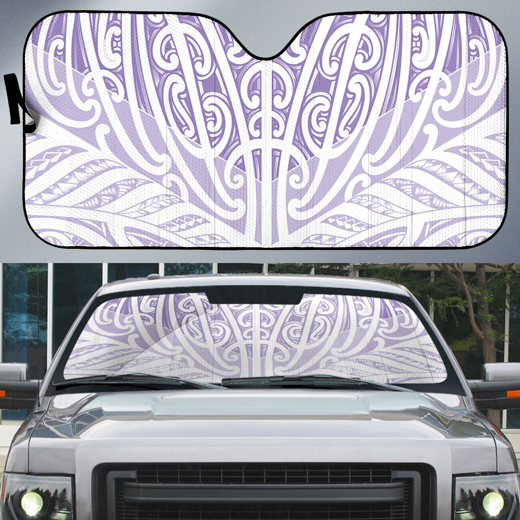 Purple New Zealand Puhoro Maori Tattoo Auto Sun Shade LT14 Purple - Polynesian Pride