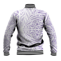 Purple New Zealand Puhoro Maori Tattoo Baseball Jacket LT14 - Polynesian Pride