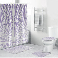 Purple New Zealand Puhoro Maori Tattoo Bathroom Set LT14 Bathroom Set (4 pcs) Purple - Polynesian Pride