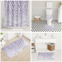 Purple New Zealand Puhoro Maori Tattoo Bathroom Set LT14 - Polynesian Pride