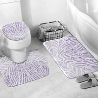 Purple New Zealand Puhoro Maori Tattoo Bathroom Set LT14 Mat Set Only (3 pcs) One Size Purple - Polynesian Pride