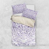 Purple New Zealand Puhoro Maori Tattoo Bedding Set LT14 US Twin 172cm x 218cm Purple - Polynesian Pride