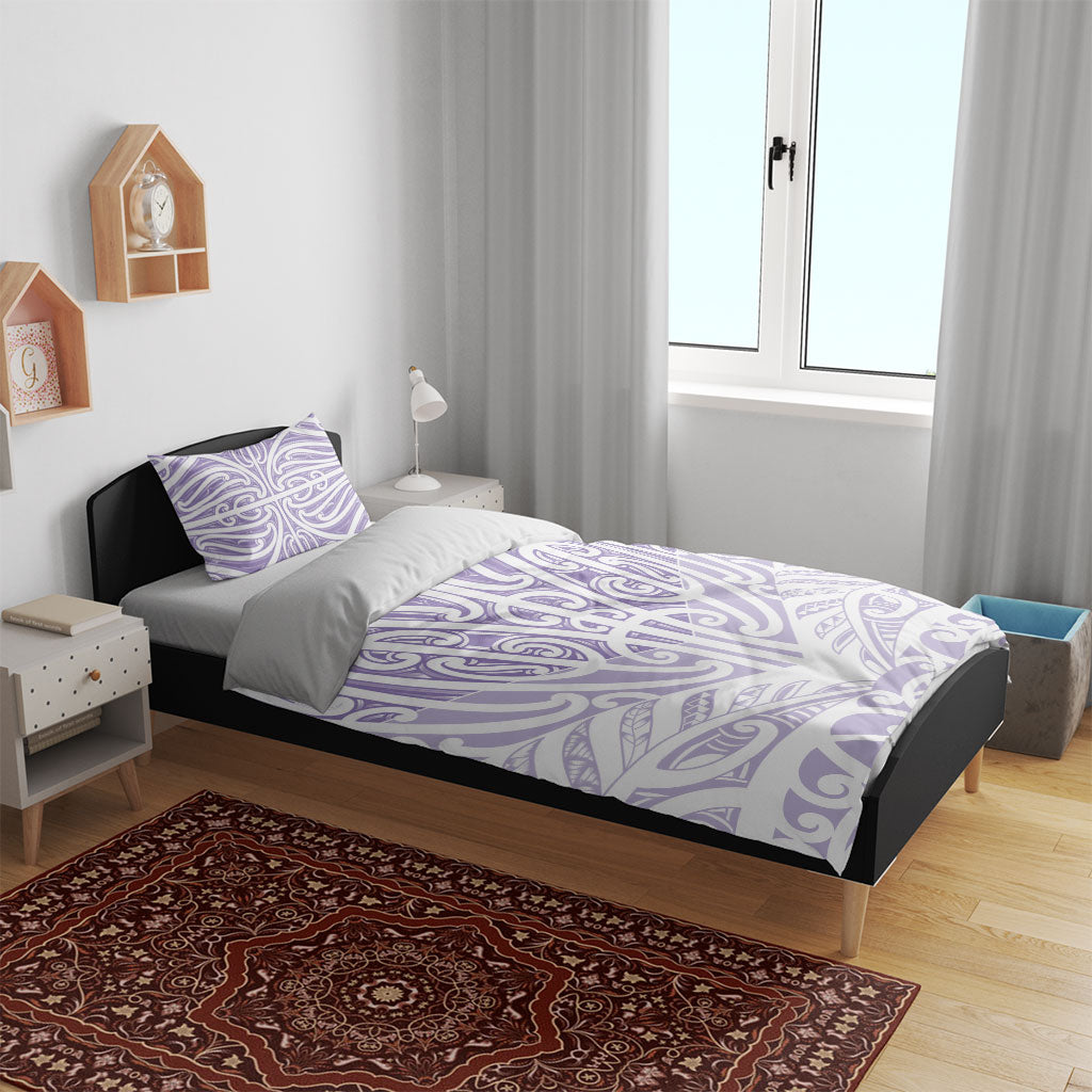 Purple New Zealand Puhoro Maori Tattoo Bedding Set LT14 - Polynesian Pride
