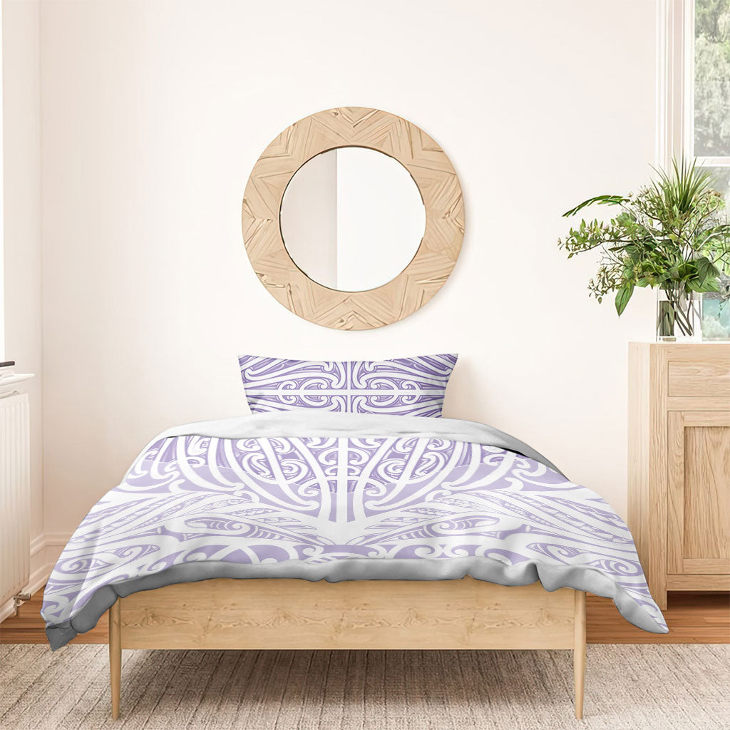 Purple New Zealand Puhoro Maori Tattoo Bedding Set LT14 - Polynesian Pride