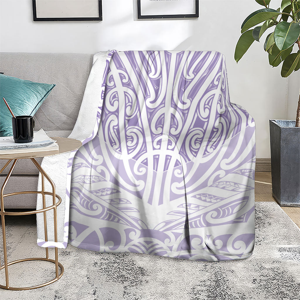 Purple New Zealand Puhoro Maori Tattoo Blanket LT14 - Polynesian Pride
