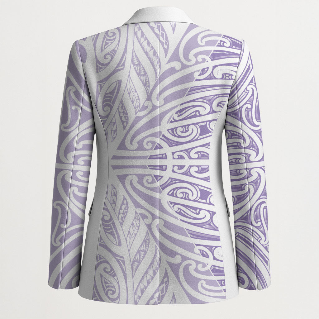 Purple New Zealand Puhoro Maori Tattoo Blazer LT14 - Polynesian Pride