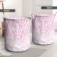 Pink New Zealand Puhoro Maori Tattoo Laundry Basket LT14 - Polynesian Pride