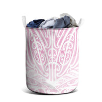 Pink New Zealand Puhoro Maori Tattoo Laundry Basket LT14 - Polynesian Pride