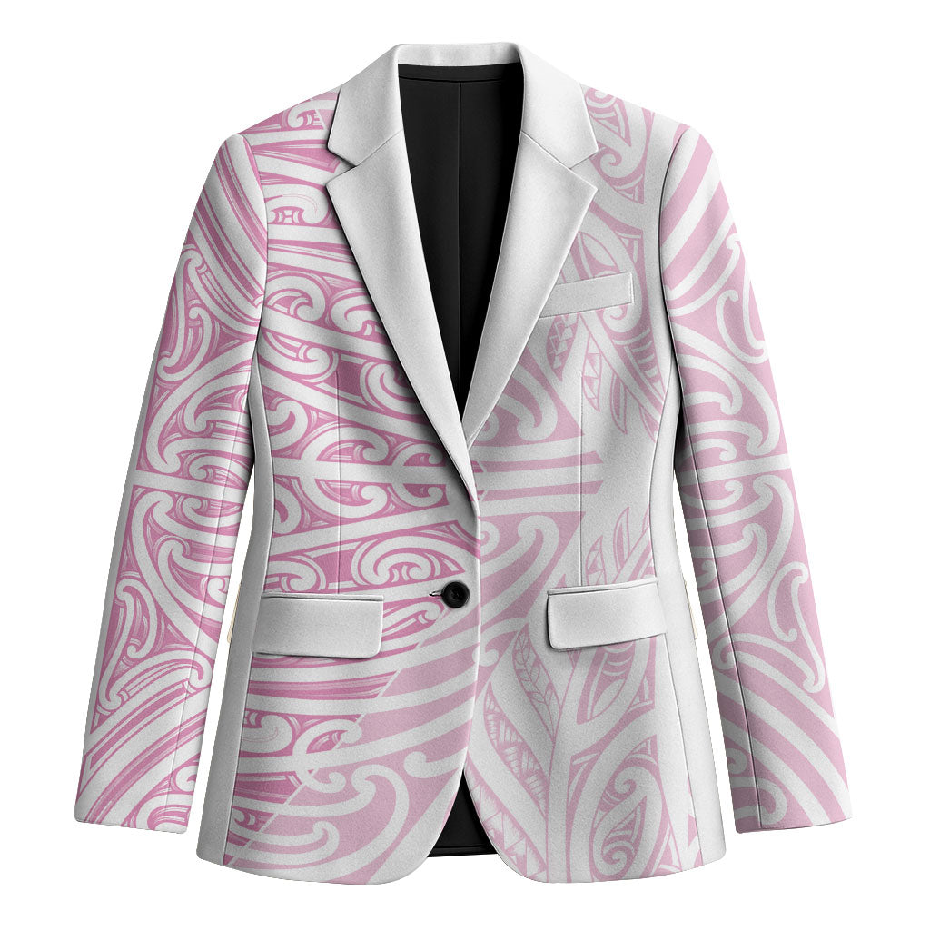 Pink New Zealand Puhoro Maori Tattoo Blazer LT14 Unisex Pink - Polynesian Pride