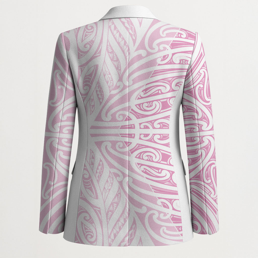 Pink New Zealand Puhoro Maori Tattoo Blazer LT14 - Polynesian Pride