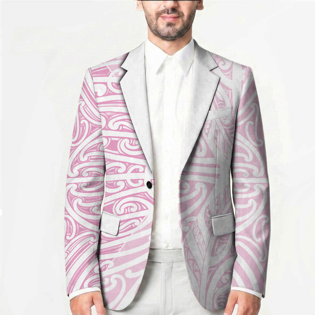Pink New Zealand Puhoro Maori Tattoo Blazer LT14 - Polynesian Pride