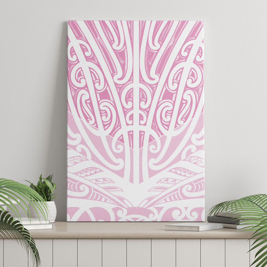 Pink New Zealand Puhoro Maori Tattoo Canvas Wall Art LT14 - Polynesian Pride