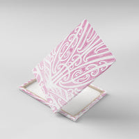 Pink New Zealand Puhoro Maori Tattoo Canvas Wall Art LT14 With Frame Pink - Polynesian Pride