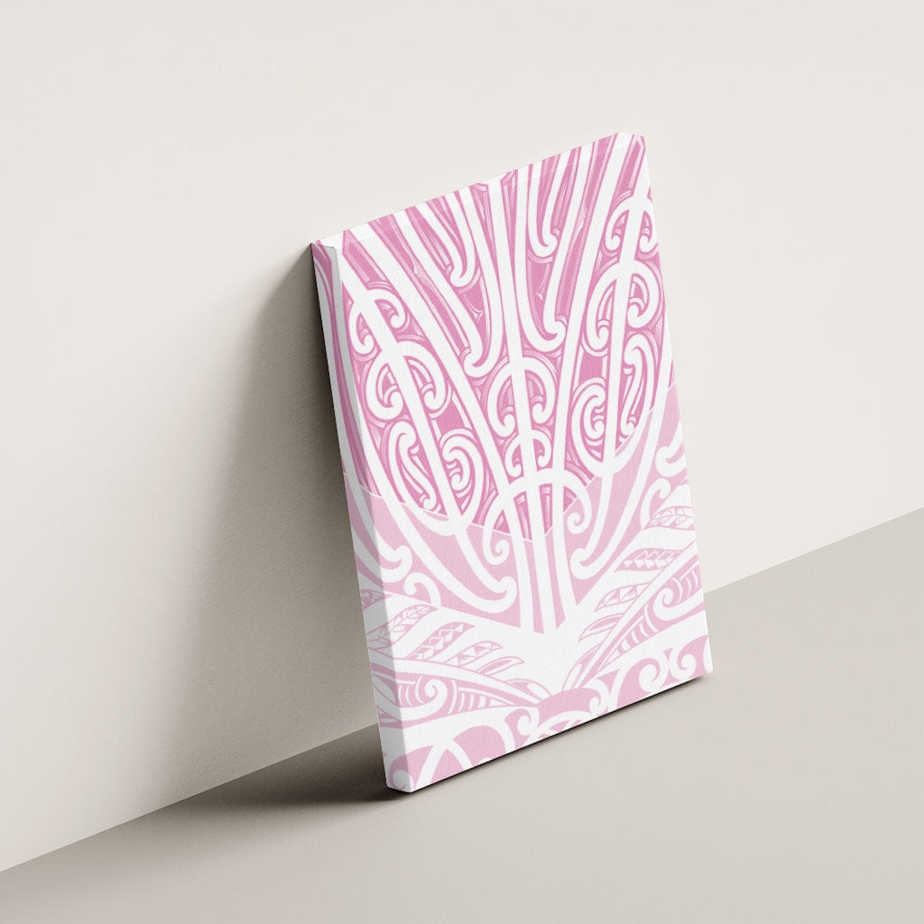 Pink New Zealand Puhoro Maori Tattoo Canvas Wall Art LT14 - Polynesian Pride