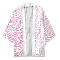 Pink New Zealand Puhoro Maori Tattoo Kimono LT14 Unisex Pink - Polynesian Pride