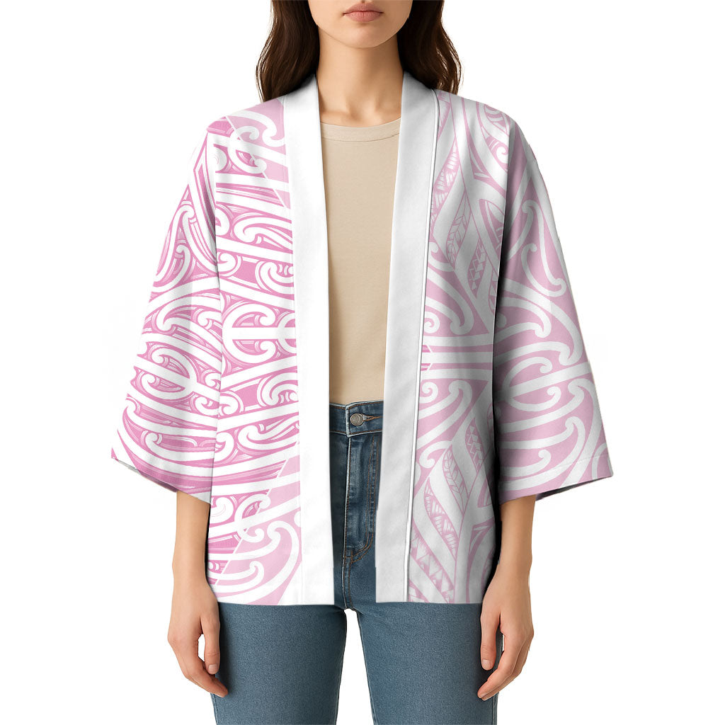 Pink New Zealand Puhoro Maori Tattoo Kimono LT14 - Polynesian Pride