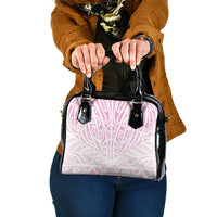 Pink New Zealand Puhoro Maori Tattoo Shoulder Handbag LT14 One Size Pink - Polynesian Pride