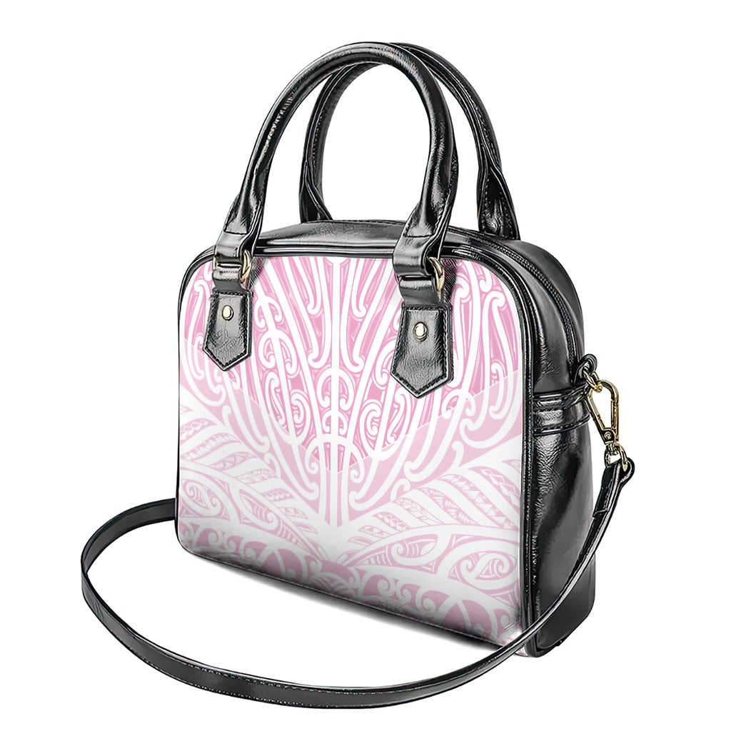 Pink New Zealand Puhoro Maori Tattoo Shoulder Handbag LT14 - Polynesian Pride