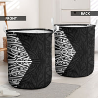 Black New Zealand Puhoro Maori Tattoo Laundry Basket LT14 - Polynesian Pride