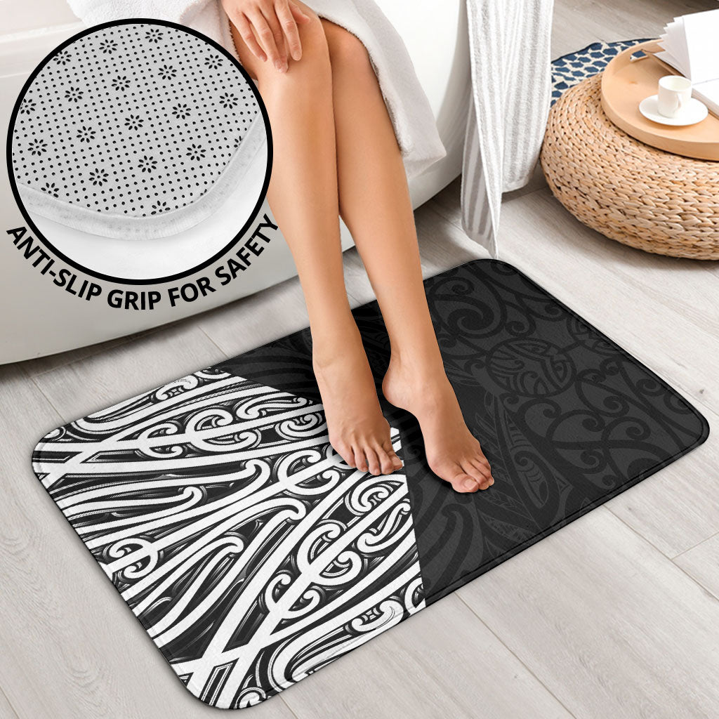 Black New Zealand Puhoro Maori Tattoo Bathroom Set LT14 - Polynesian Pride