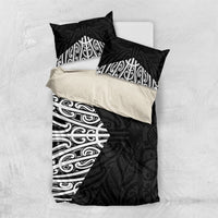 Black New Zealand Puhoro Maori Tattoo Bedding Set LT14 US Twin 172cm x 218cm Black - Polynesian Pride
