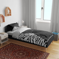 Black New Zealand Puhoro Maori Tattoo Bedding Set LT14 - Polynesian Pride